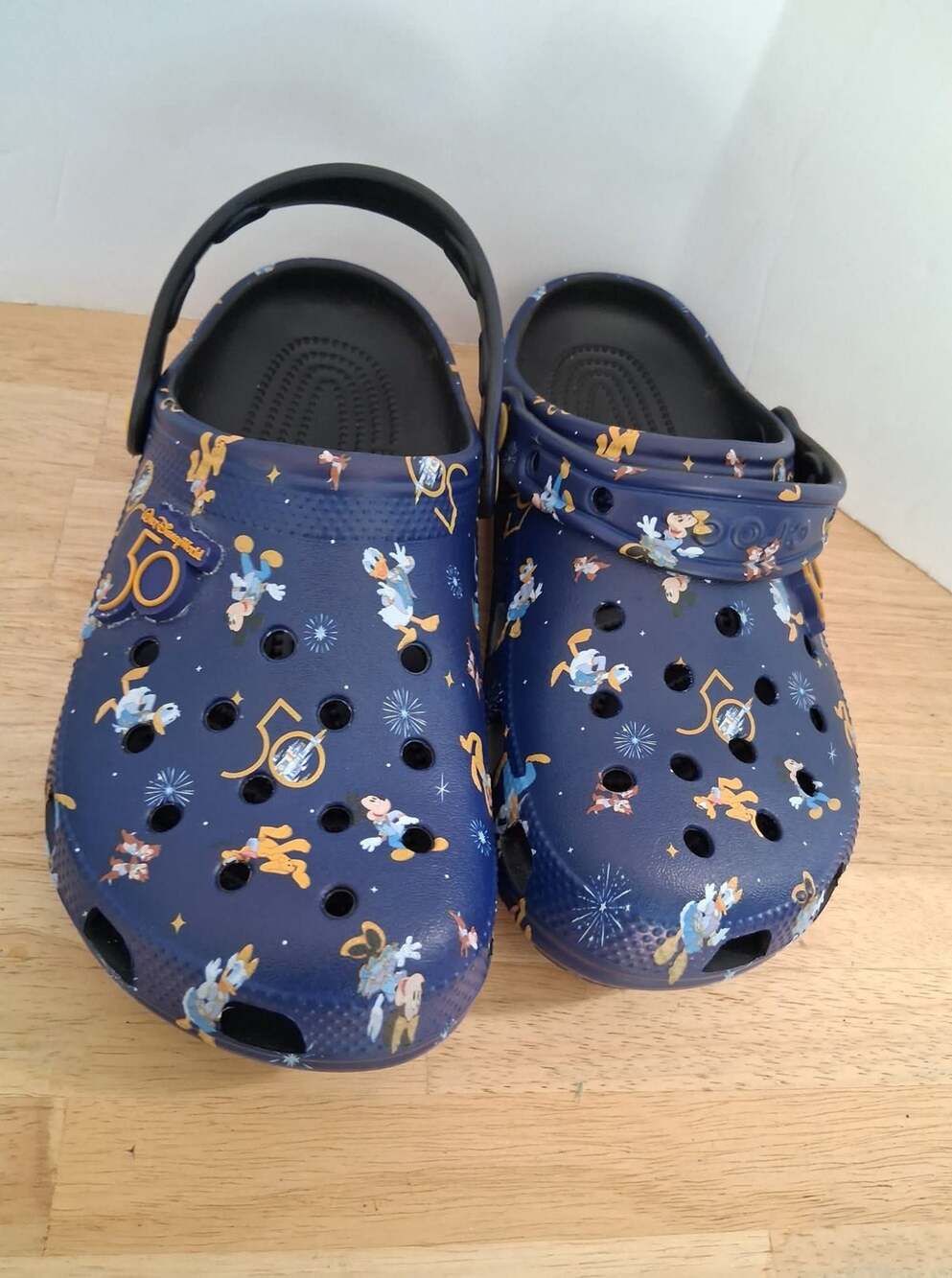NEW 50 year anniversary Disney croc shoes size W6 M4
